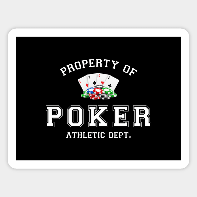 Property of Poker Athletic Depart. Sticker by Poker Day